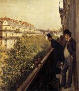 Gustave Caillebotte The man stand on the terrace Sweden oil painting artist